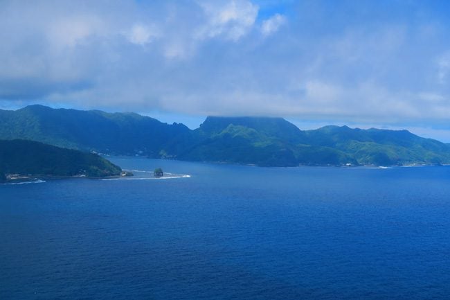 Aerial view of Pago Pago American Samoa