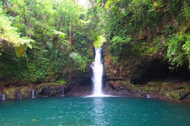 Afu Aau Waterfall Savaii Samoa