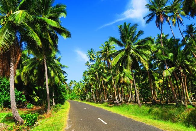 Driving in Aitutaki Cook Islands