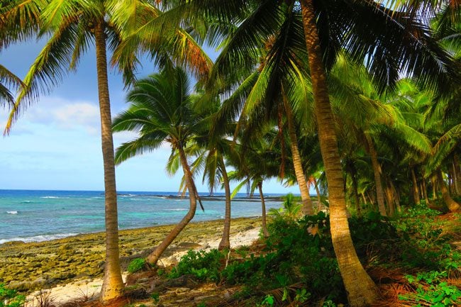 Falealupo Village Savaii Samoa beach