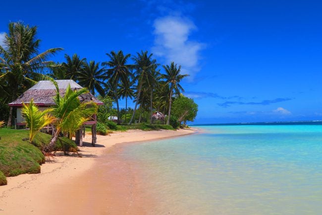 Manase beach regina beach fales on water