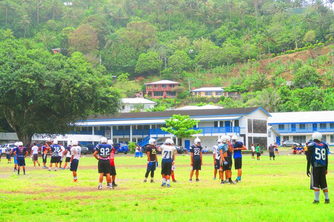 Pago Pago American Samoa children playing football