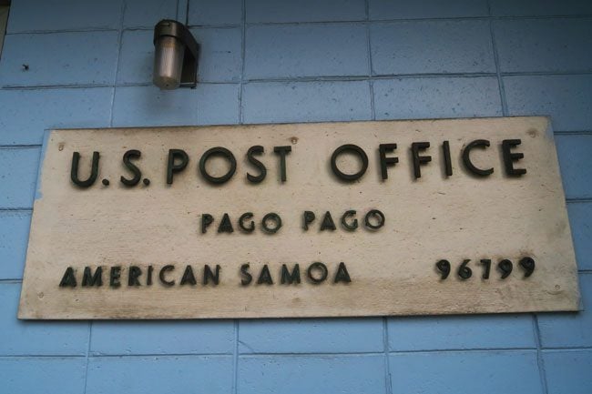 Pago Pago US post office American Samoa