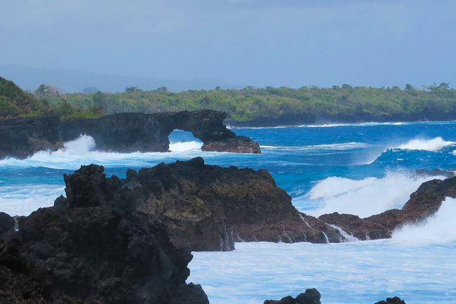 Rugged Beach Savaii Samoa - arch