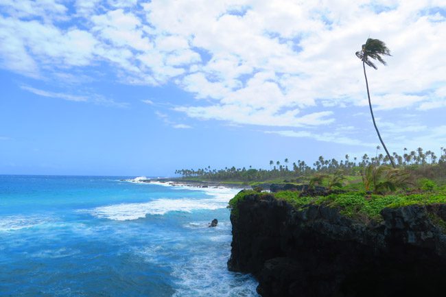 Savaii Samoa rugged coast