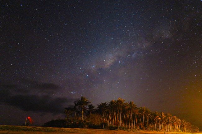 Shot of Milky Way from Ofu American Samoa