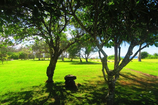 Vaoto Lodge grounds in Ofu Island American Samoa