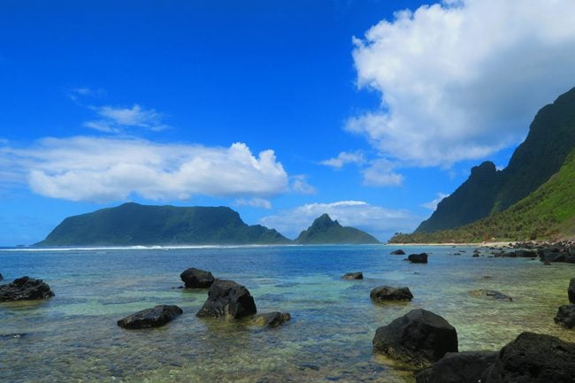 View of Ofu from Olosega American Samoa