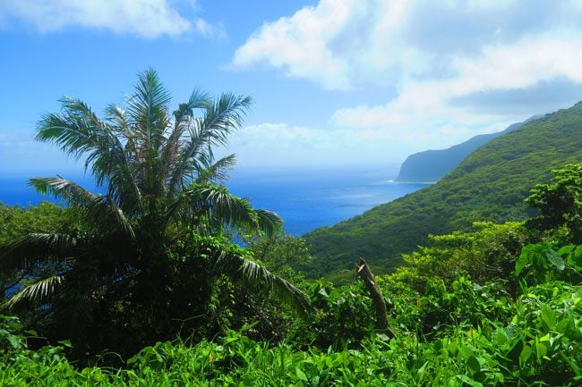 View of Sili from Mount Tumu - Ofu Island American Samoa