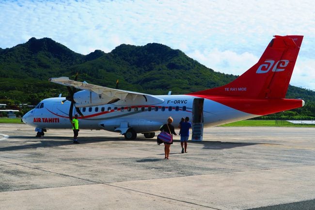 Air tahiti flight to Tahiti French Polynesia