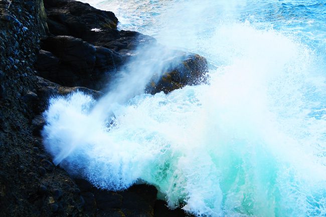 Arahoho Blowhole Tahiti French Polynesia