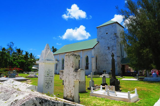 Church in Rarotonga Cook Islands Avarua Catholic Church exterior