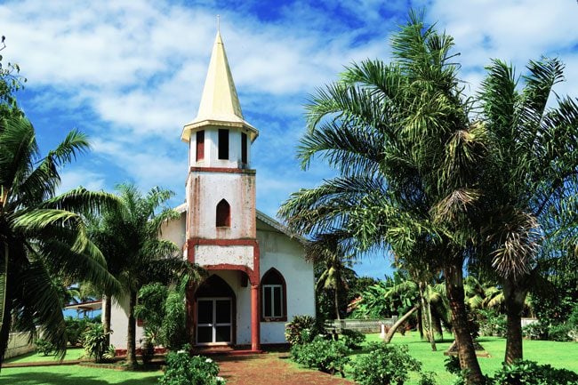 Church in Tahiti French Polynesia