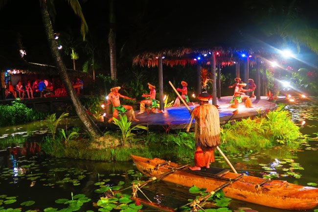 Island night te vara nui Rarotonga Cook Islands