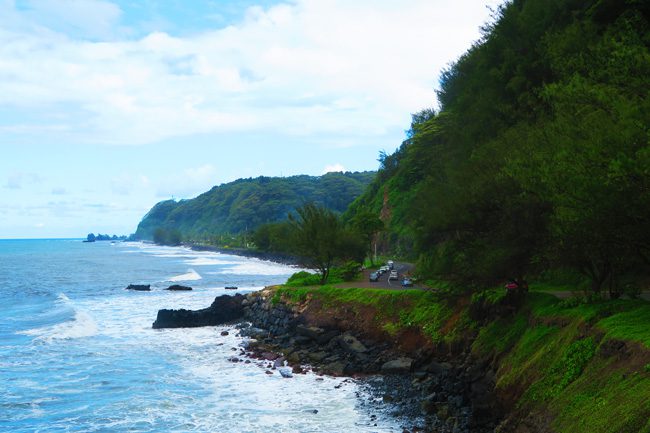 Matavai Bay coastal road Tahiti French Polynesia