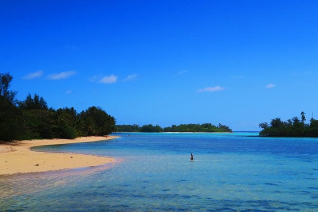 Muri Beach Cottages Rarotonga Cook Islands view of Muri Lagoon