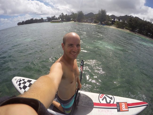 Paddling in Muri Lagoon Rarotonga Cook Islands