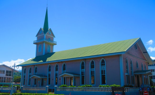 Paofai church Papeete Tahiti French Polynesia