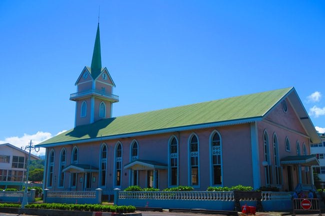 Paofai church Papeete Tahiti French Polynesia