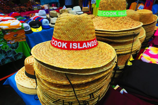 Punanga Nui Market Rarotonga Cook Islands hat