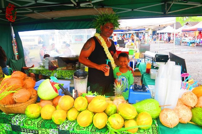 Punanga Nui Market Rarotonga Cook Islands smoothie