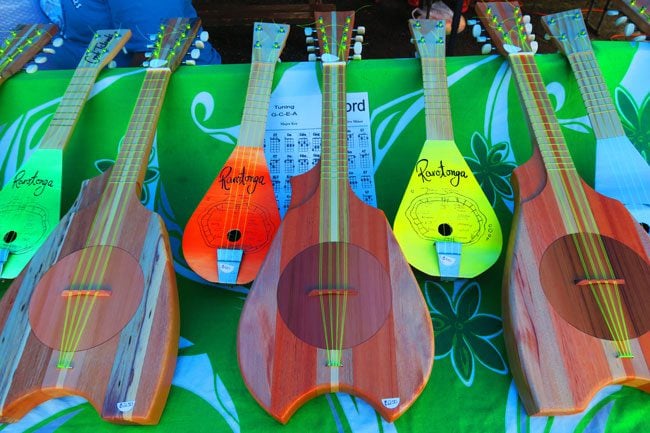 Punanga Nui Market Rarotonga Cook Islands ukeleles