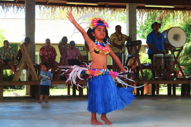 Punanga Nui Market Rarotonga Cook Islands young polynesian dancer