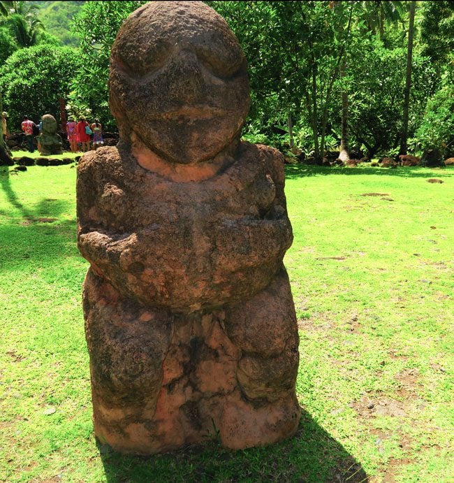 Tiki statue Tahiti French Polynesia