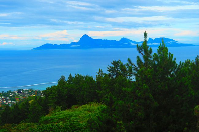 View of Moorea from Residence Aito Tahiti French Polynesia