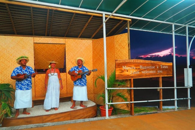 Welcome at Tahiti French Polynesia airport