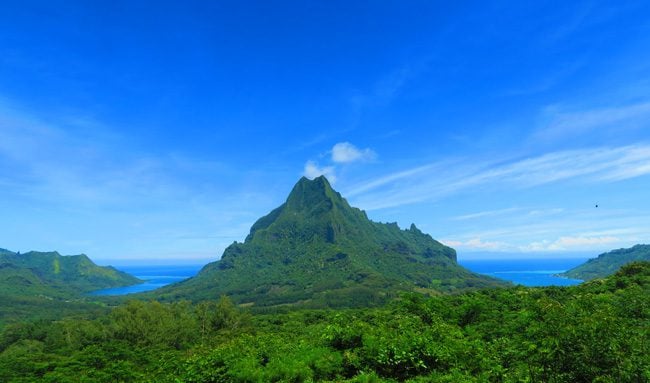 Belvedere lookout point Moorea French Polynesia