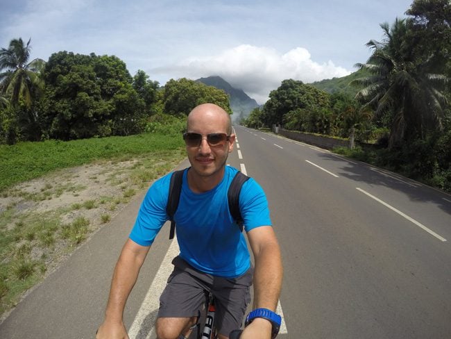 Cycling in Moorea French Polynesia