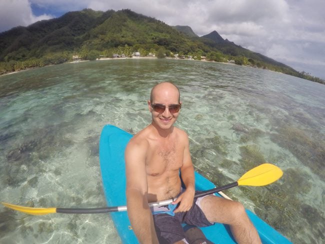 Kayaking in Moorea French Polynesia