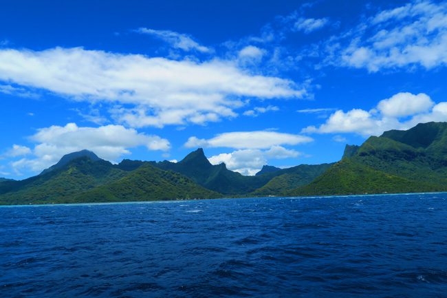 Moorea French Polynesia from tahiti ferry