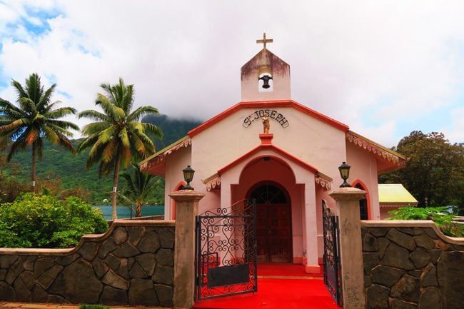 St Joseph church Moorea French Polynesia