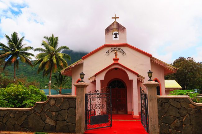 St Joseph church Moorea French Polynesia