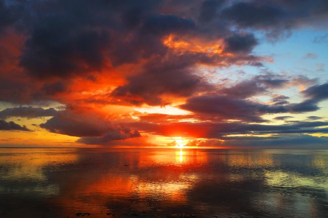 Sunset in Moorea French Polynesia 2