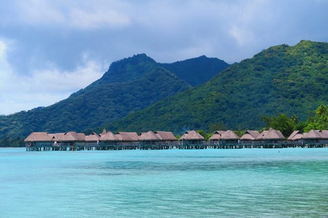 Temae beach sofitel bungalows Moorea French Polynesia