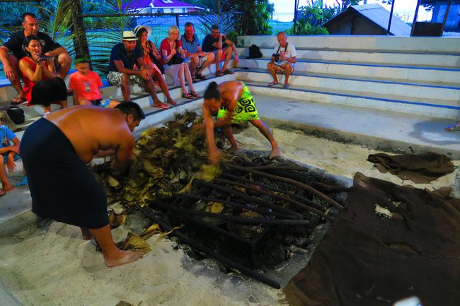 Tiki Village Moorea earth oven