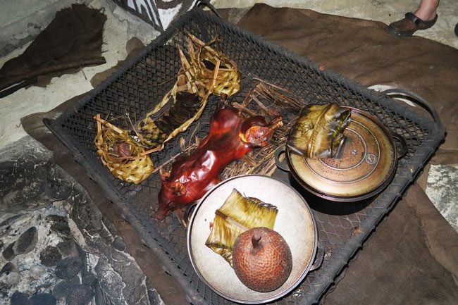 Tiki Village Moorea traditional food