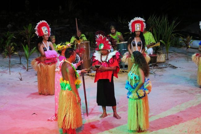 Tiki Village Moorea traditional tahitian wedding