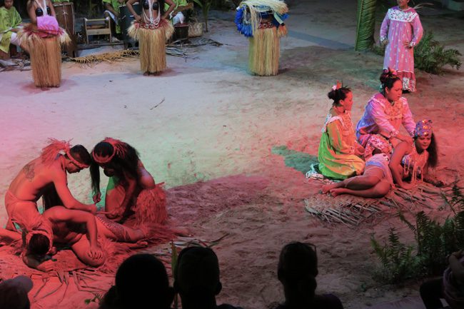 Tiki Village Moorea wedding preparations