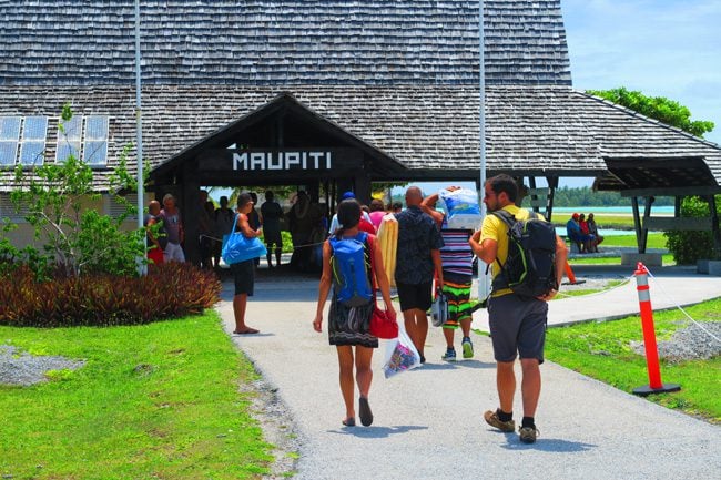 Airport Maupiti French Polynesia