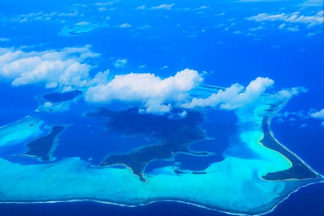 Bora Bora from the air