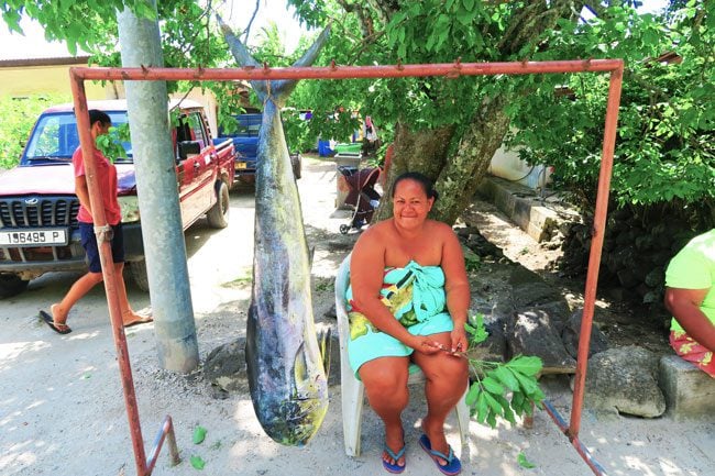 Mahi Mahi fish in Maupiti French Polynesia