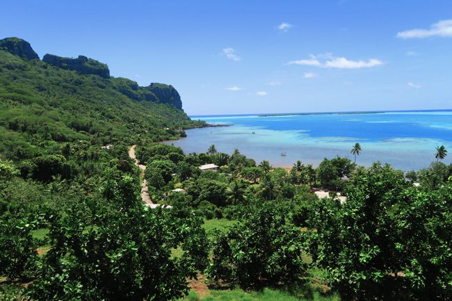 View of Maupiti French Polynesia