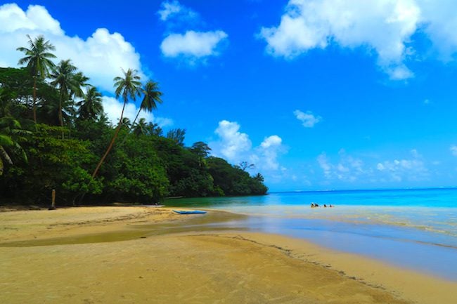 Hana Iti Beach Huahine Island French Polynesia