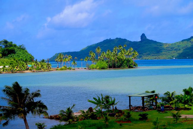 Huahine lagoon French Polynesia