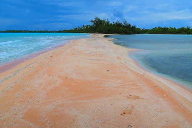 Pink Sand Fakarava Atoll French Polynesia