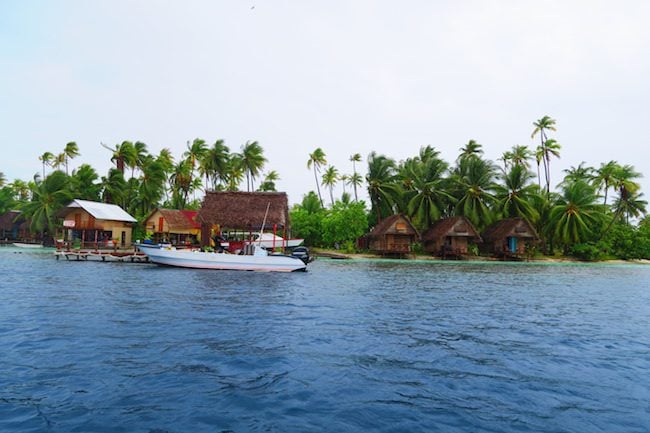 Tetamanu Village ocean side Fakarava Atoll French Polynesia